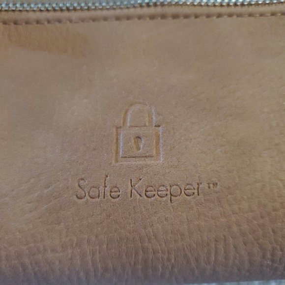 L@@K SAFE KEEPER RFID Brown Large Wallet Faux Leather EXCELLENT! NWT - Picture 3 of 7